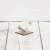 Lareina I Small 4L x 4W Clear Glass Cube from Mercana - Luna Furniture