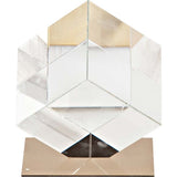 Lareina II Large 5L x 5W Clear Glass Cube from Mercana - Luna Furniture