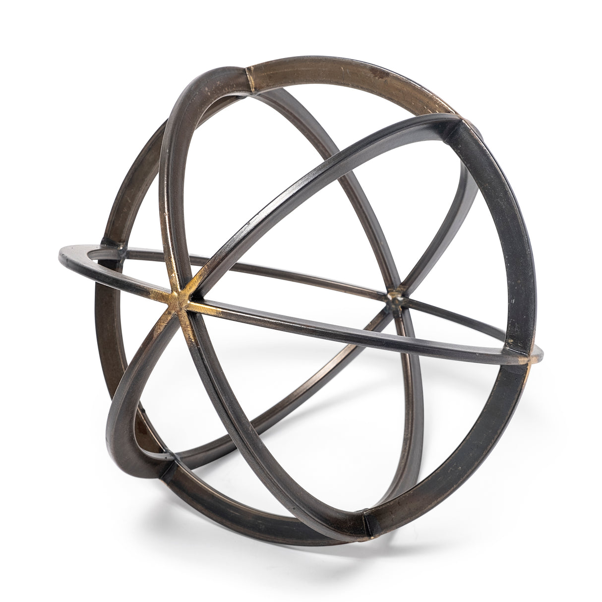 Galenna III (Large) 10L x 10W Black Metal Circular Decorative Orb from Mercana - Luna Furniture