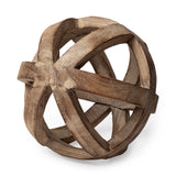 Tibik 8L x 8W Natural Wooden Orb from Mercana - Luna Furniture