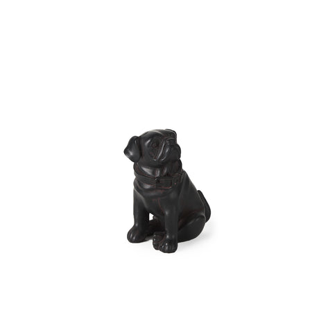 Cadence 4L x 5W Black Resin Pug Dog from Mercana - Luna Furniture