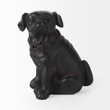 Cadence 4L x 5W Black Resin Pug Dog from Mercana - Luna Furniture