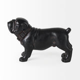 Hugo 5L x 13W Black Resin Bulldog from Mercana - Luna Furniture