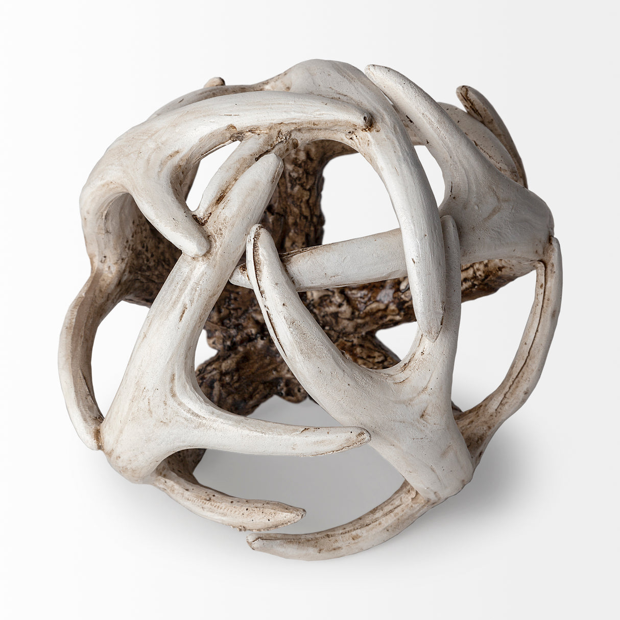 Ramus I (Small) 5L x 5W Brown Antler Shaped Decorative Resin Orb Ball from Mercana - Luna Furniture