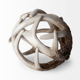 Ramus I (Small) 5L x 5W Brown Antler Shaped Decorative Resin Orb Ball from Mercana - Luna Furniture