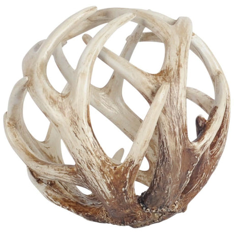 Ramus II (Large) 7L x 7W Brown Antler Shaped Decorative Orb Ball from Mercana - Luna Furniture