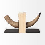 Nickerson (Set of 2) 6L x 7W Bull Horn Bookends from Mercana - Luna Furniture