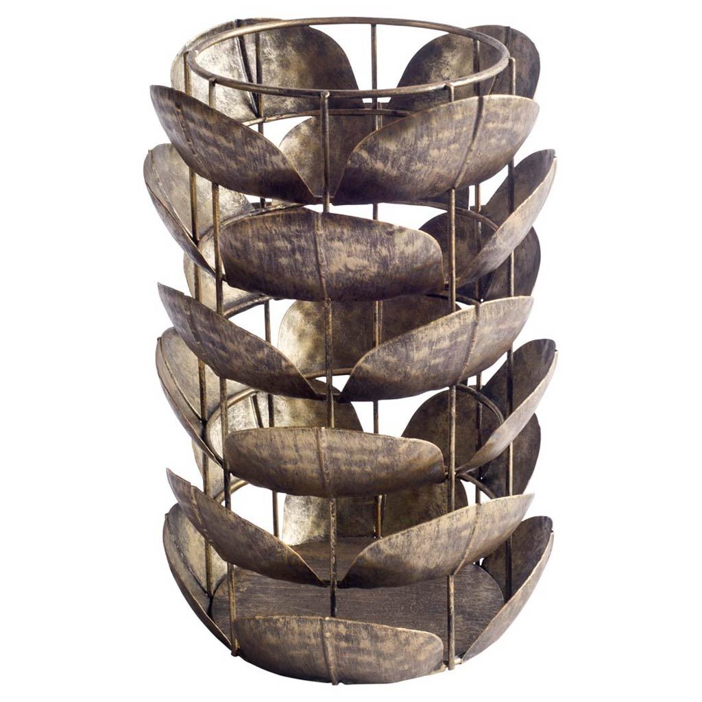 Henley I Small Bronze Metal Decorative Table Candle Holder from Mercana - Luna Furniture