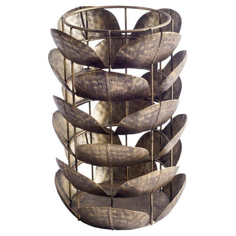 Henley I Small Bronze Metal Decorative Table Candle Holder from Mercana - Luna Furniture