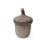 Mandor I (Small) 6L x 6W Brown Resin Acorn Box from Mercana - Luna Furniture