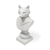 Murray 6L x 5W White Resin Business Fox from Mercana - Luna Furniture
