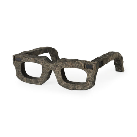 Elliot 13L x 14W Brown Wooden Eyeglasses from Mercana - Luna Furniture