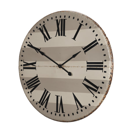 Belton 41.5" Round Oversize Farmhouse Wall Clock from Mercana - Luna Furniture