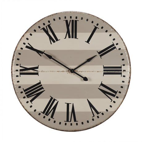Belton 41.5" Round Oversize Farmhouse Wall Clock from Mercana - Luna Furniture