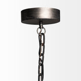 Bashaw I 17x20 Gray Toned Metal Dome Pendant Light from Mercana - Luna Furniture
