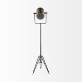 Debdou (61"H) Gold Metal Adjustable Cinema-Style Floor Lamp from Mercana - Luna Furniture