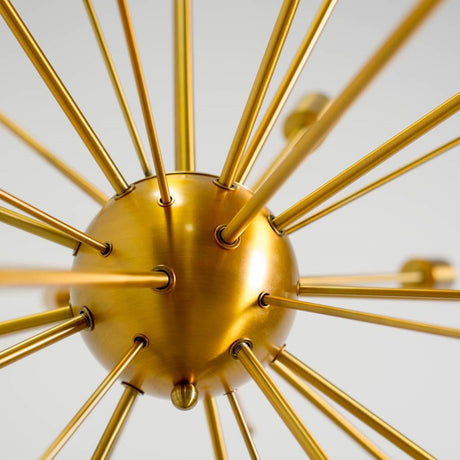 Edisonna II (38"D) Gold Sputnik Twenty Bulb Chandelier from Mercana - Luna Furniture