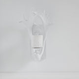 Rockland 8x19.5 White Resin Antlers Wall Sconce from Mercana - Luna Furniture