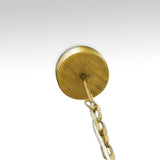 Ava White (34"D) Gold Metal and White Wood Beaded Six Bulb Chandelier from Mercana - Luna Furniture