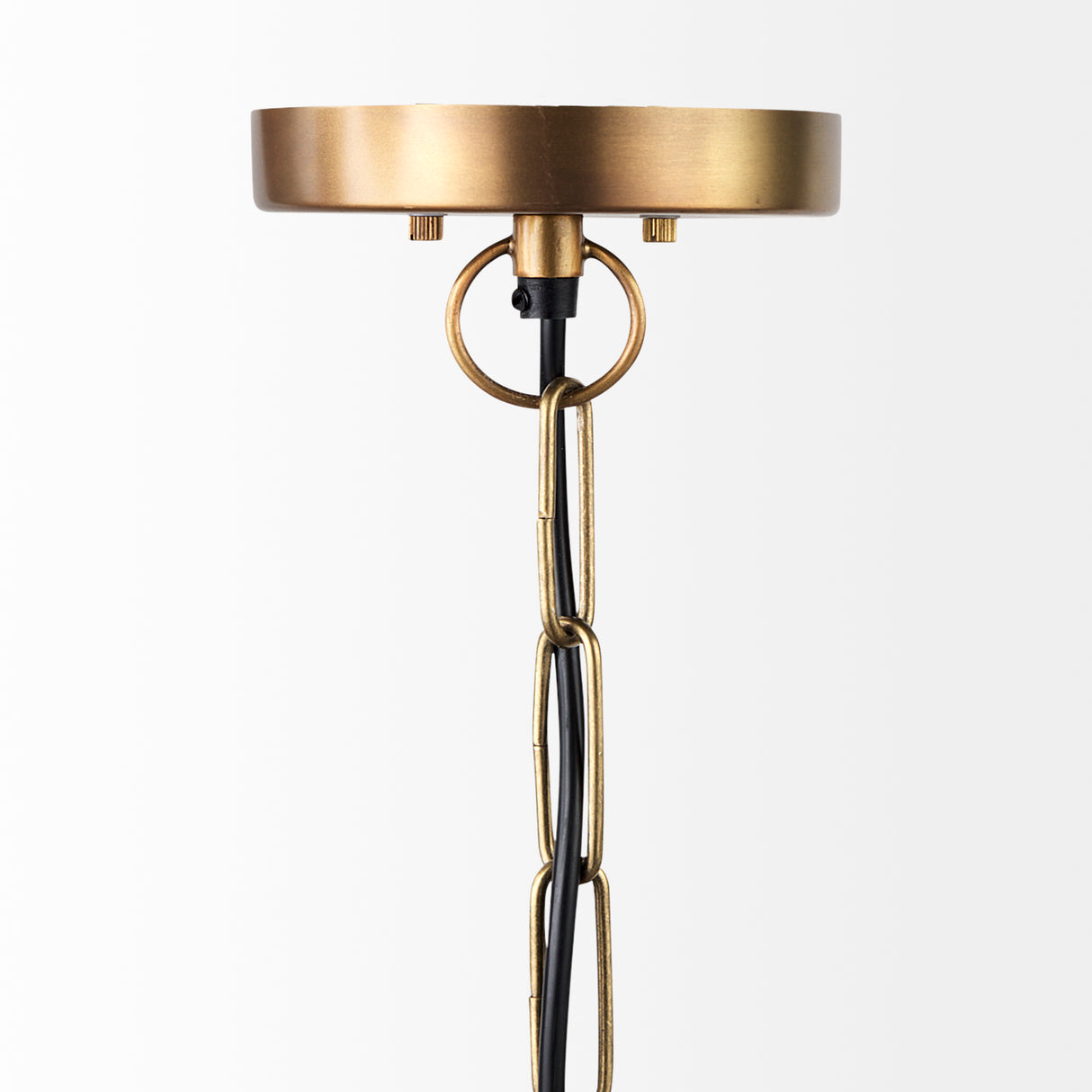 Leighton I 15x20 Gold Toned Metal Spherical Pendant Light from Mercana - Luna Furniture