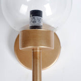Boltern I 6x12 Gold Toned Glass Globe Wall Sconce from Mercana - Luna Furniture