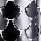 Brasseur III 10.5x22 Black Toned Metal Fish Scale Wall Sconce from Mercana - Luna Furniture