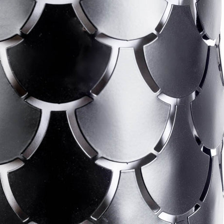 Brasseur III 10.5x22 Black Toned Metal Fish Scale Wall Sconce from Mercana - Luna Furniture