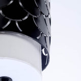 Brasseur III 10.5x22 Black Toned Metal Fish Scale Wall Sconce from Mercana - Luna Furniture