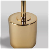 Mooney I (17.5"H) Metallic-Gold Metal Shade-less Table Lamp from Mercana - Luna Furniture