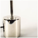 Mooney (17.5"H) Metallic-Silver Metal Shade-less Table Lamp from Mercana - Luna Furniture