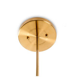 Lahey (28.3"Lx 44"Wx21"H) Gold Multi-Arm w/ Frosted Glass Globe Six Bulb Chandelier from Mercana - Luna Furniture