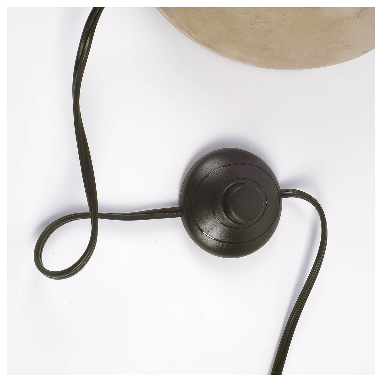 Denmark (55.1"H) Black/Gold Concrete Base Metal Shade Floor Lamp from Mercana - Luna Furniture