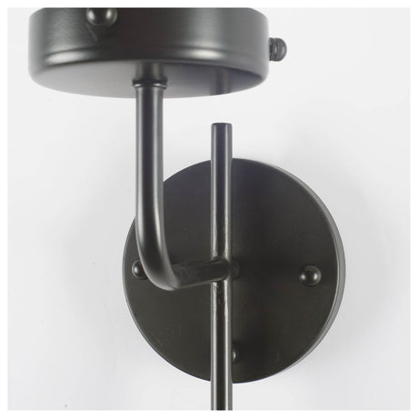 Bougeoir I I 8x20 Gray Metal Cylindrical Glass Shade Wall Sconce from Mercana - Luna Furniture