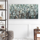 White Blooms with Navy II (MC) by Mercana Studio a Hand Embellished Textured Canvas from Mercana - Luna Furniture
