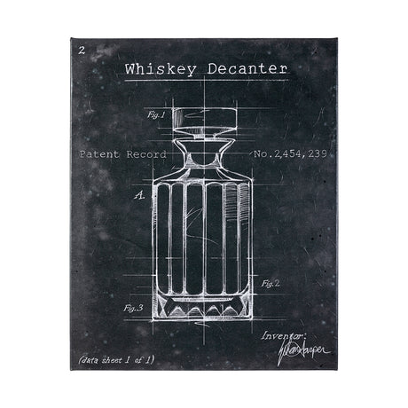 Barware Blueprint VII by Mercana Studio a Hand Embellished Textured Canvas from Mercana - Luna Furniture