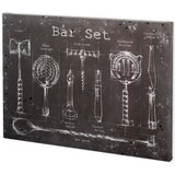Bar Set by Mercana Studio a Hand Embellished Textured Canvas from Mercana - Luna Furniture
