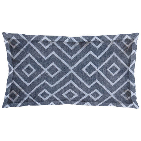 Boswell III 14 x 26 Blue Diamond Patterned Pillow Cover from Mercana - Luna Furniture