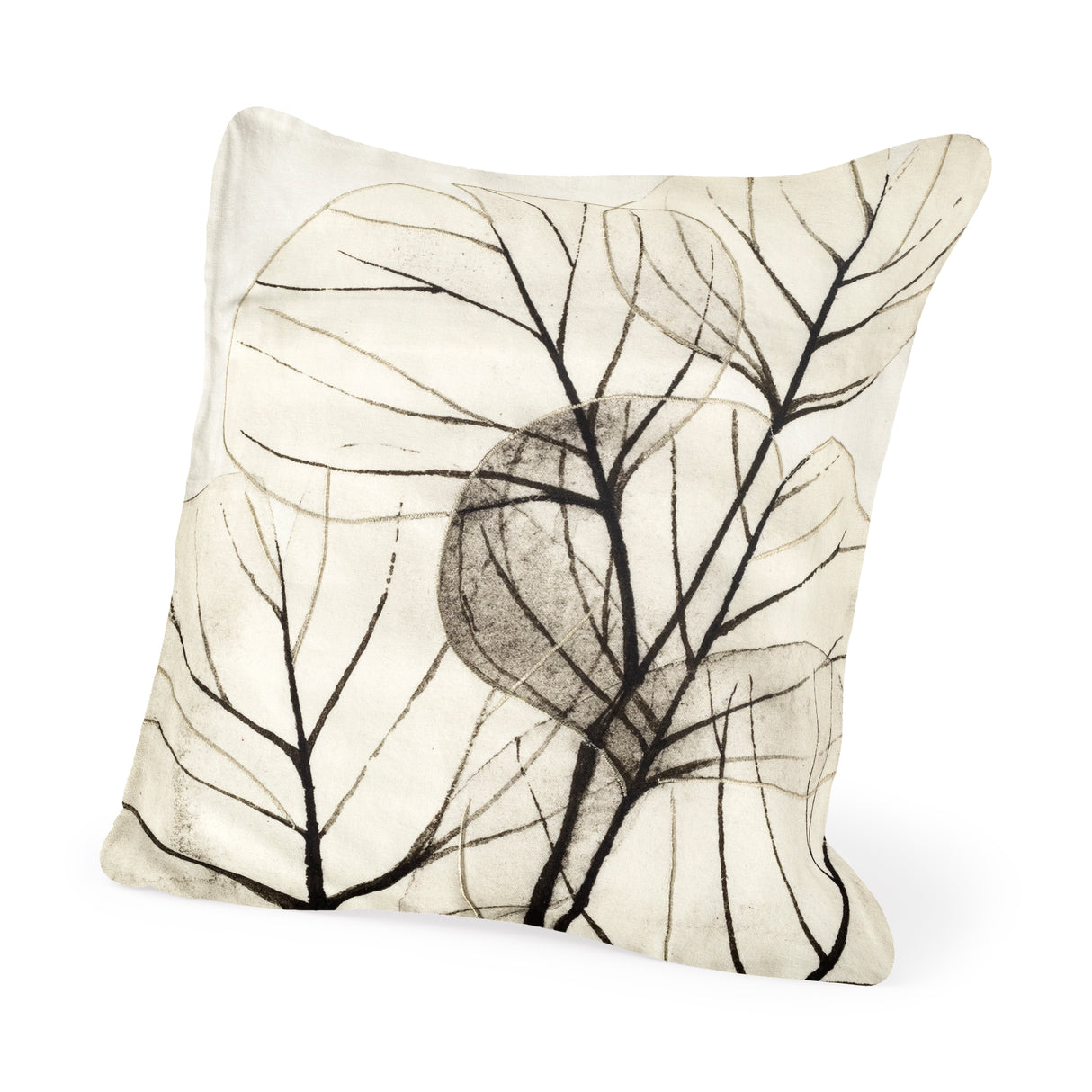 Edge of Twilight 18 x 18 Leaf Pattern Decorative Pillow Cover from Mercana - Luna Furniture