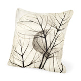 Edge of Twilight 18 x 18 Leaf Pattern Decorative Pillow Cover from Mercana - Luna Furniture