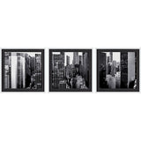 Custom Panorama of NYC VII (MC) (Set of 3) by Jeff Pica Hand Embelished Framed Photo Art Print Matte from Mercana - Luna Furniture