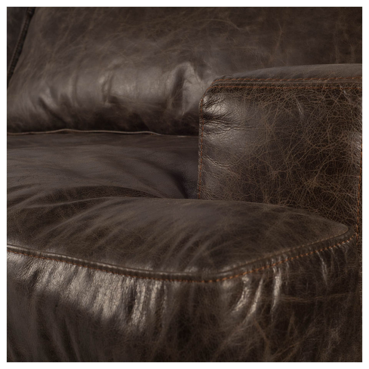 Colburne I Brown Leather Body Wood/Iron Frame Club Chair from Mercana - Luna Furniture