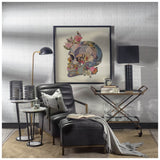 Denmark (55.1"H) Black/Gold Concrete Base Metal Shade Floor Lamp from Mercana - Luna Furniture