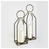 Kingston II Small Rustic Metal Framed Table Candle Holder from Mercana - Luna Furniture