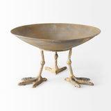 Chadwick II 13L x 13W Gold Metal Webbed Feet Bowl from Mercana - Luna Furniture