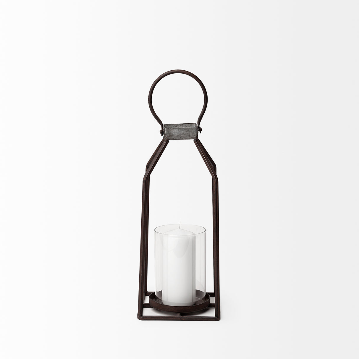 Kingston II Small Rustic Metal Framed Table Candle Holder from Mercana - Luna Furniture