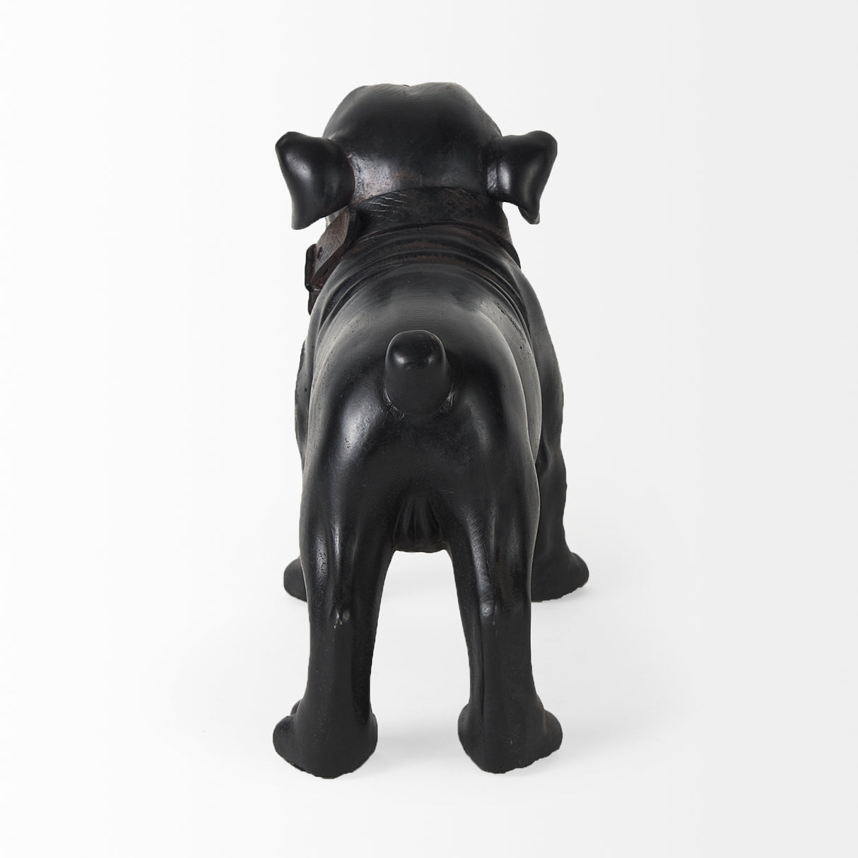 Hugo 5L x 13W Black Resin Bulldog from Mercana - Luna Furniture