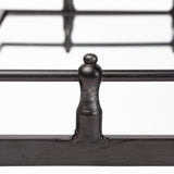 Christa 22L x 22W Black Metal Mirrored Base Square Tray from Mercana - Luna Furniture