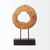 Ironwood II (Small) 13L x 4W Natural Wooden Circular Object from Mercana - Luna Furniture