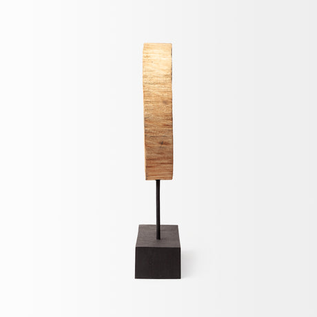 Ironwood II (Small) 13L x 4W Natural Wooden Circular Object from Mercana - Luna Furniture