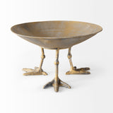 Chadwick II 13L x 13W Gold Metal Webbed Feet Bowl from Mercana - Luna Furniture